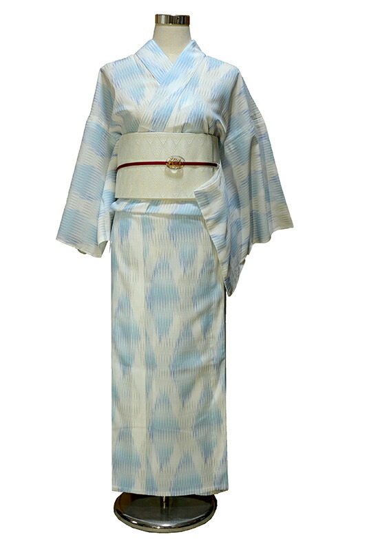 専用ページ　浴衣「撫松庵」綿紬　朝顔、撫子/白ピンク色　綿１００％　サイズＭ 浴衣「撫松庵」綿紬朝顔、撫子/白ピンク色綿100％サイズM