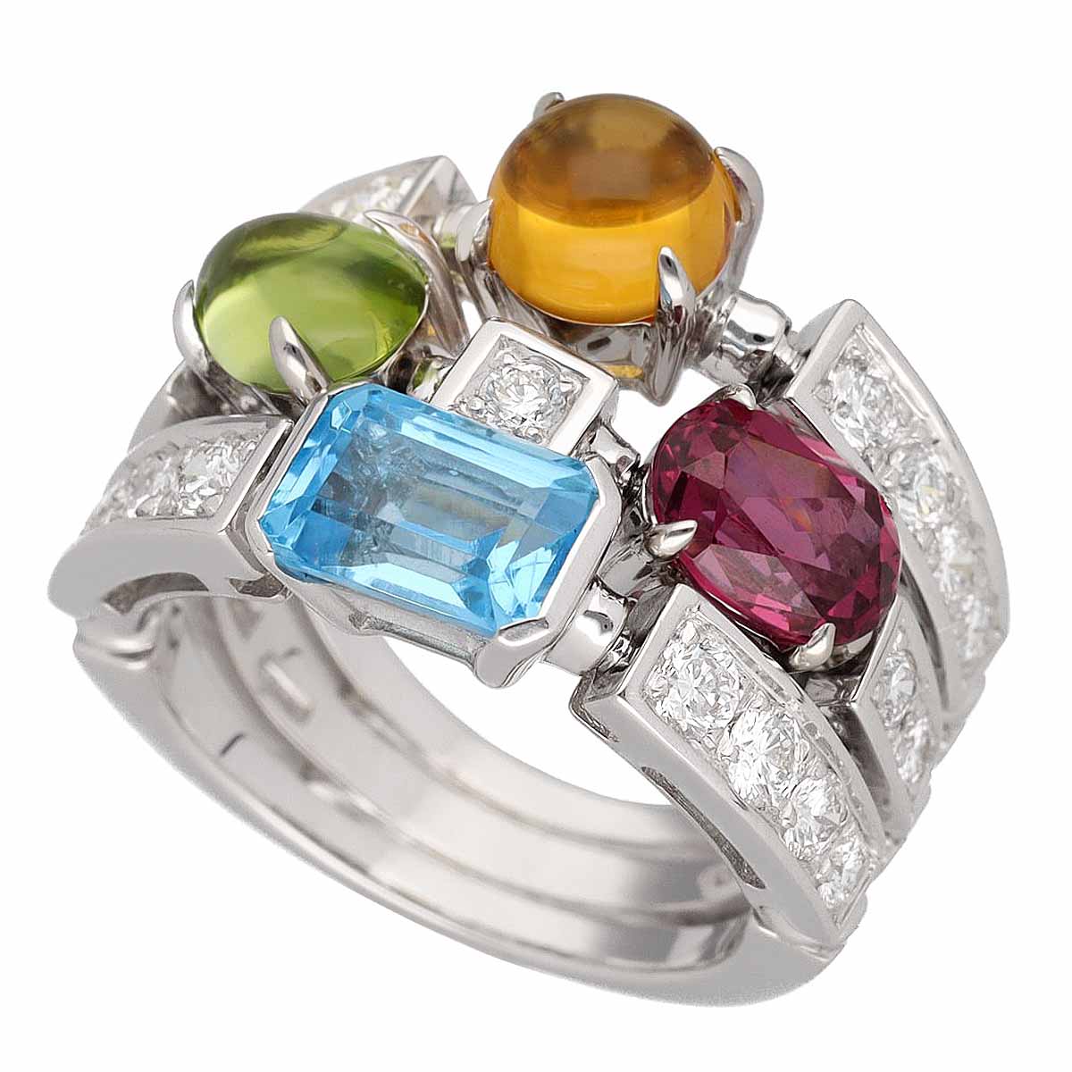 楽天市場】ブルガリ チャンドラリング シトリン リング・指輪