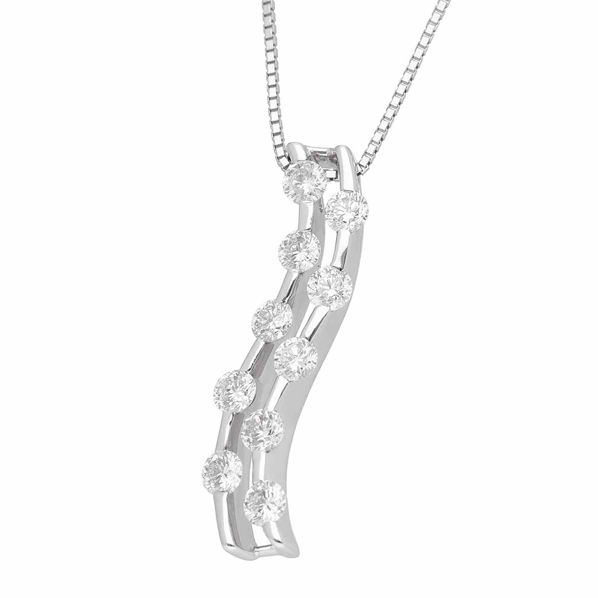 楽天市場】ジュエリーツツミ 0.572ct ダイヤモンドネックレス