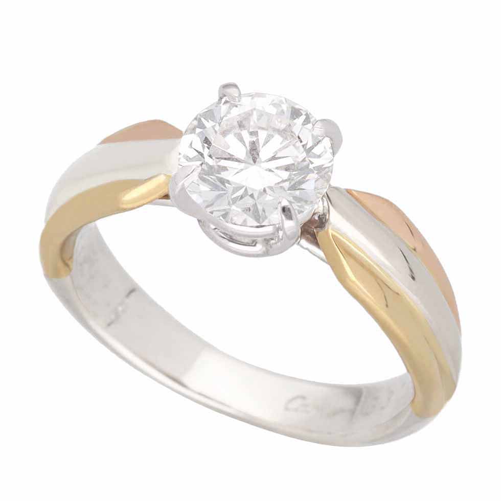 楽天市場】カルティエ【Cartier】K18YG/PG/WG トリニティリング