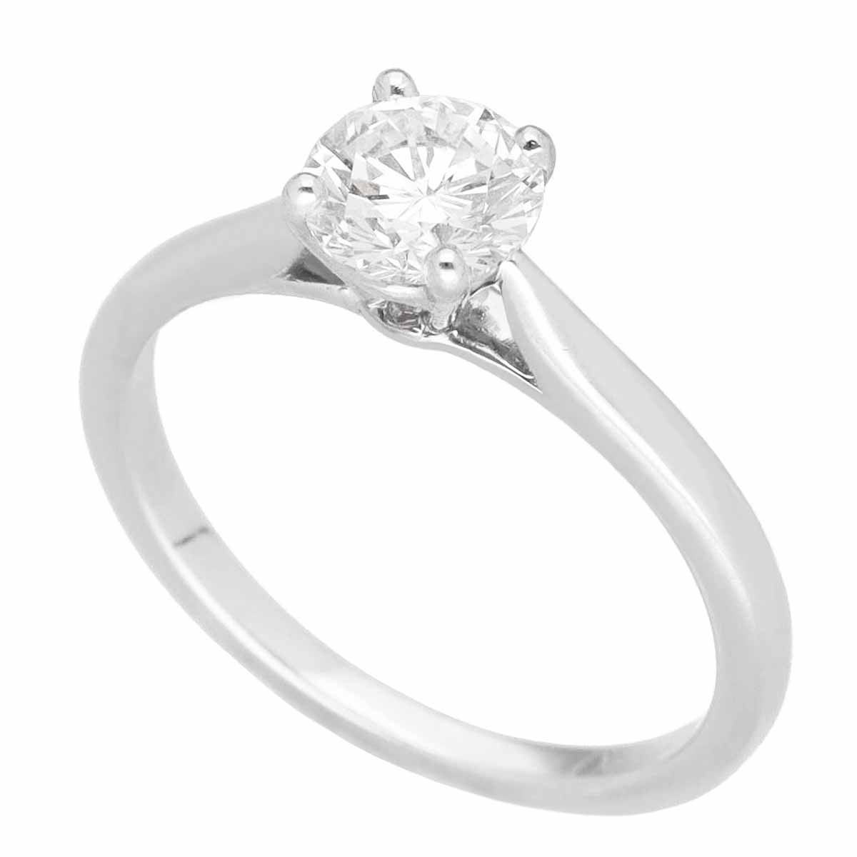 Cartier カルティエ ダイヤ(0.66ct G-VVS2) ソリテール 1895 リング Ref.N4163600 Pt950 プラチナ 日本サイズ約9号 #49【送料無料】【代引き手数料無料】指輪 【中古】31360503