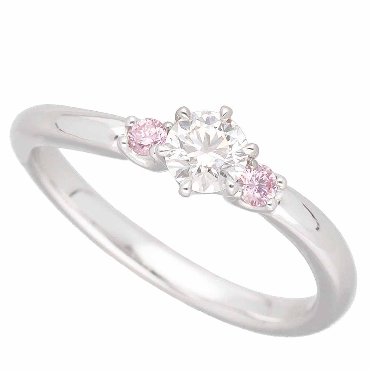 楽天市場】ピンクダイヤモンド リング 0.04ct FANCY PINK〜FANCY