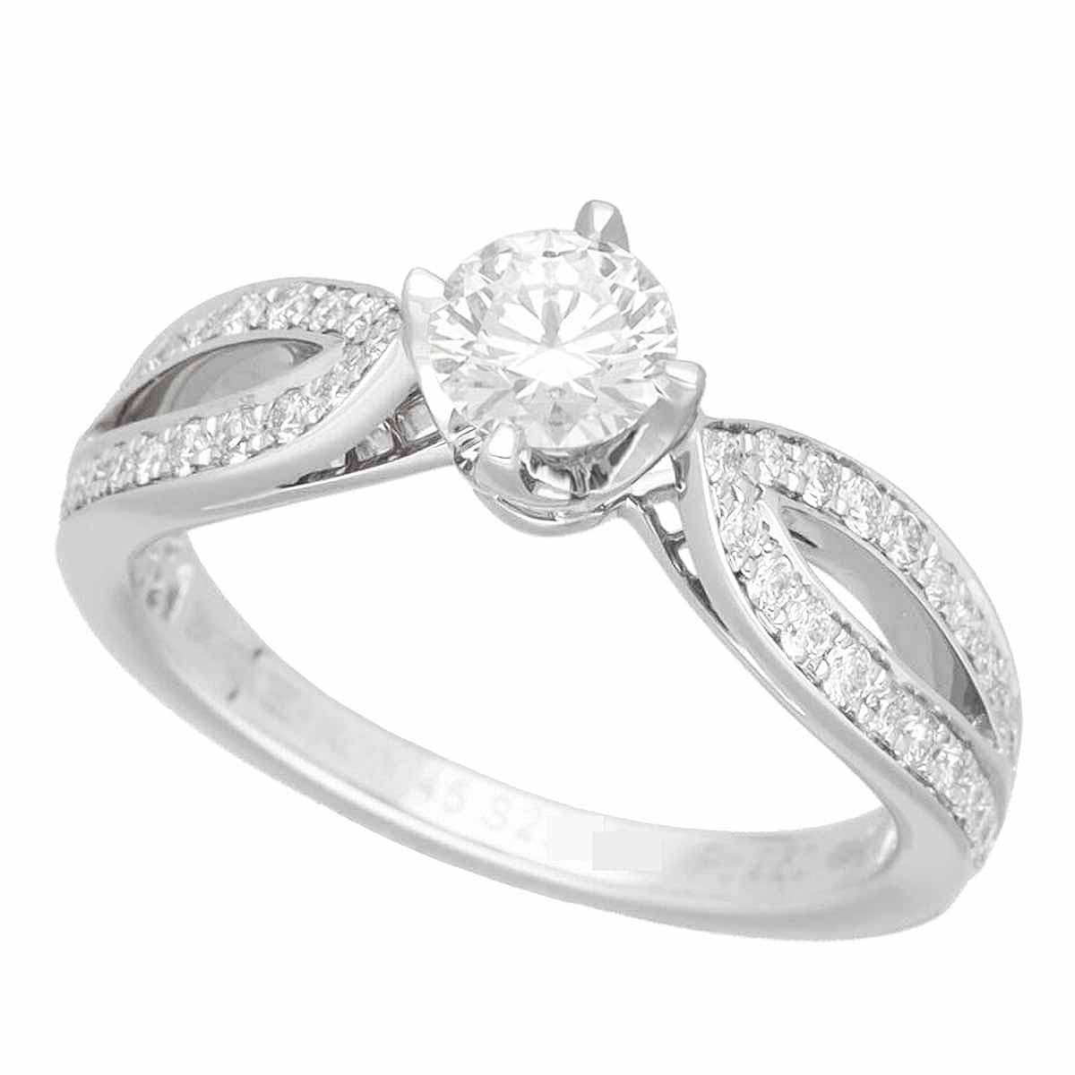 ブシュロンBoucheron プラチナ950 リング ダイヤモンド BOUCHERON ［飯能本店］Boucheron ブシュロン Pt950 #48 0.21ct