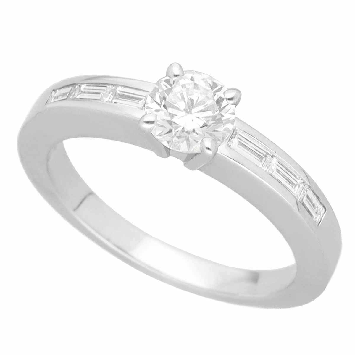 Cartier カルティエ ダイヤ(D0.51ct F-VS1-VG) ソリテール デクラシオン ダムール リング Pt950 プラチナ 日本サイズ約9号 #49【送料無料】【代引き手数料無料】指輪 【中古】28240331