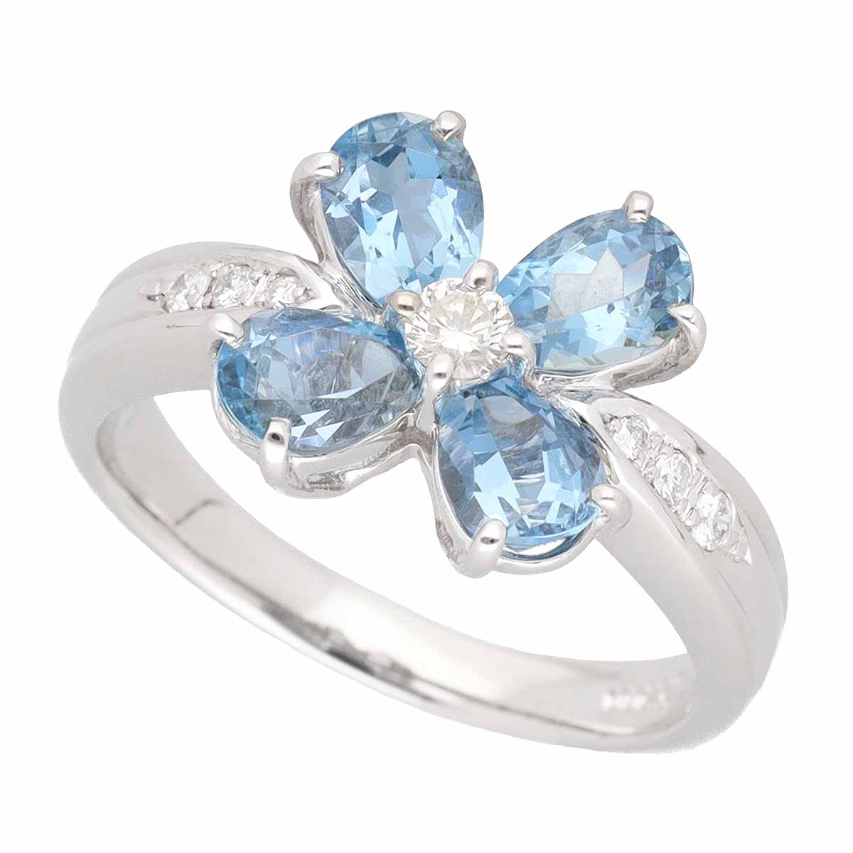 楽天市場】アクアマリン 9.9ct リング 12号 PT900 プラチナ