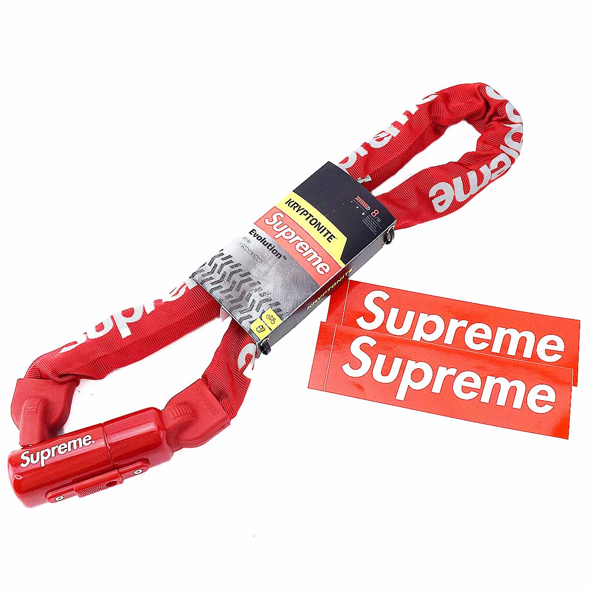 新品 21ss Supreme シュプリーム クリプトナイト チェーンロック レッド 自転車 キーチェーン フリーサイズ 送料無料 バイクチェーン 代引き手数料無料 Rvcconst Com