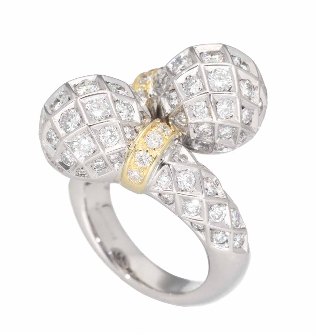 PICCHIOTTI ピキョッティ ダイヤモンド(3.21ct)リング 750 K18 WG YG ホワイトゴールド イエローゴールド 日本サイズ約12号 #52【送料無料】【代引き手数料無料】指輪【中古】25030226 440,000円