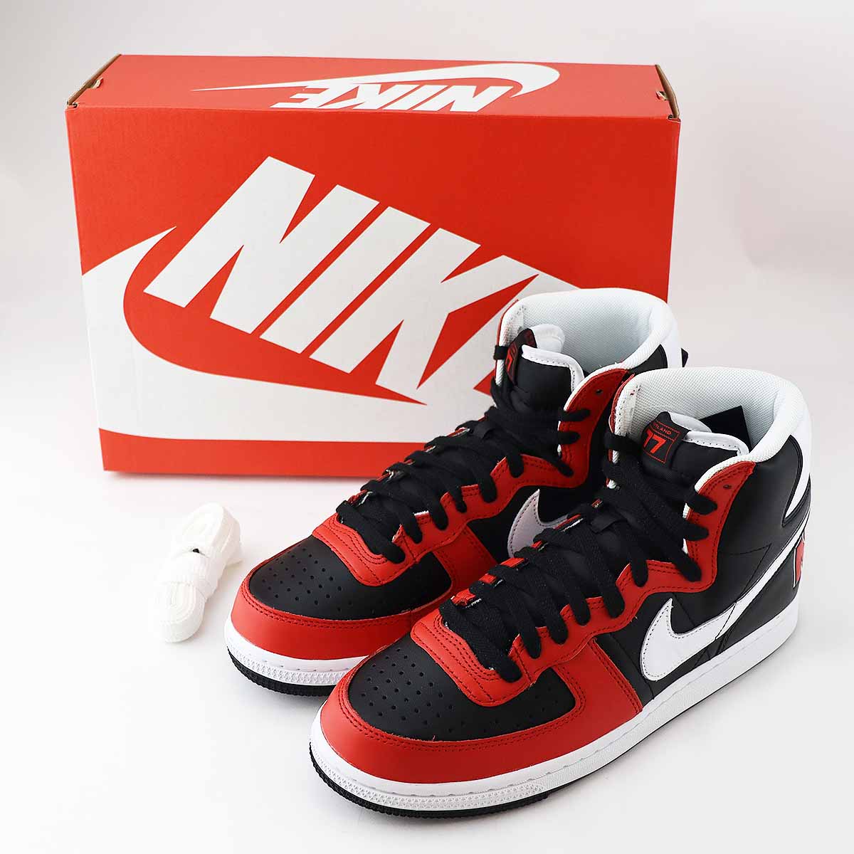 NIKE ナイキ ターミネーター HIGH メンズシューズ 27cm FN4442-001 ブラック/ユニバーシティレッド/ホワイト【送料無料】靴24140328