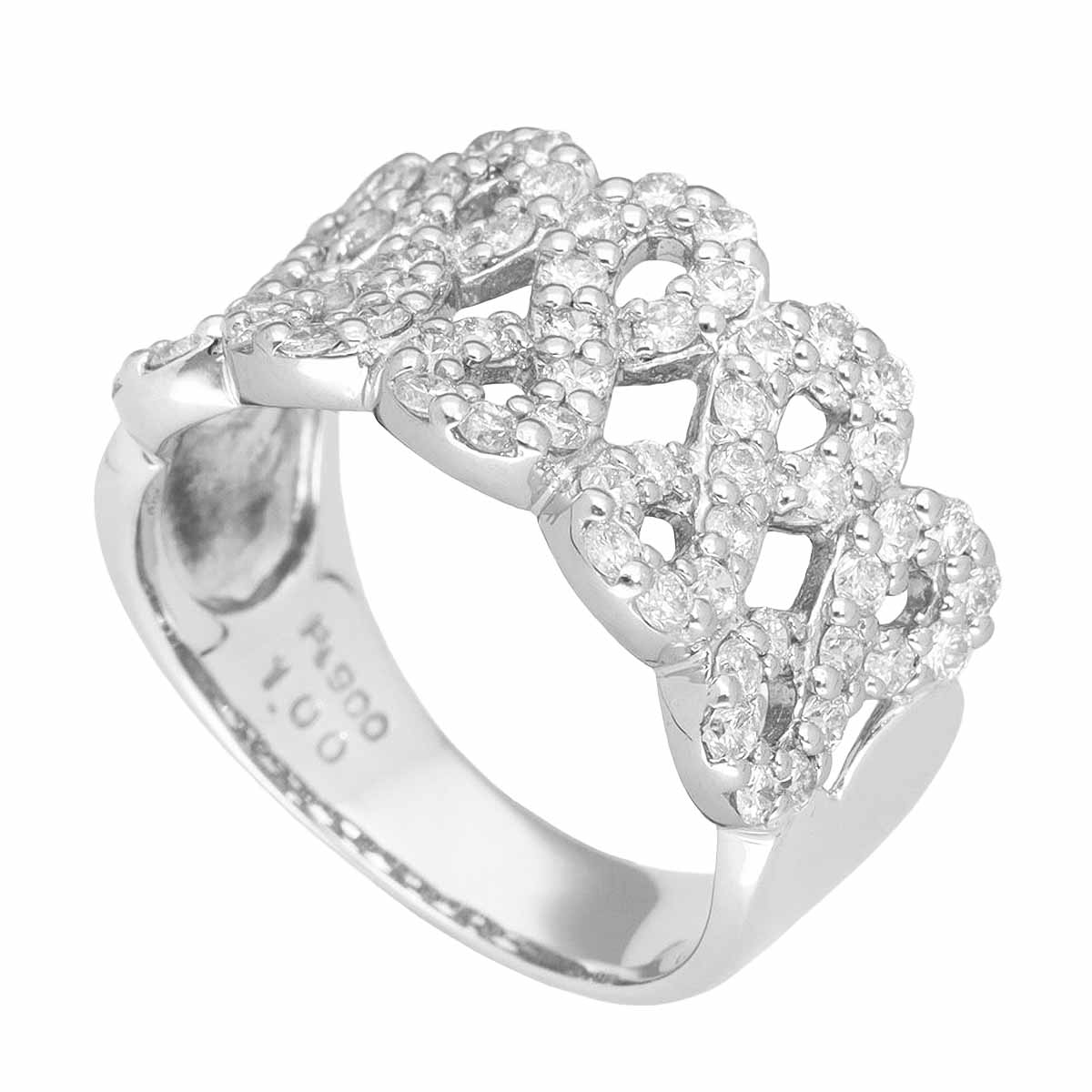 ダイヤモンド(1.00ct)リング Pt900 プラチナ 日本サイズ約13号 #53【送料無料】【代引き手数料無料】指輪【中古】25150630