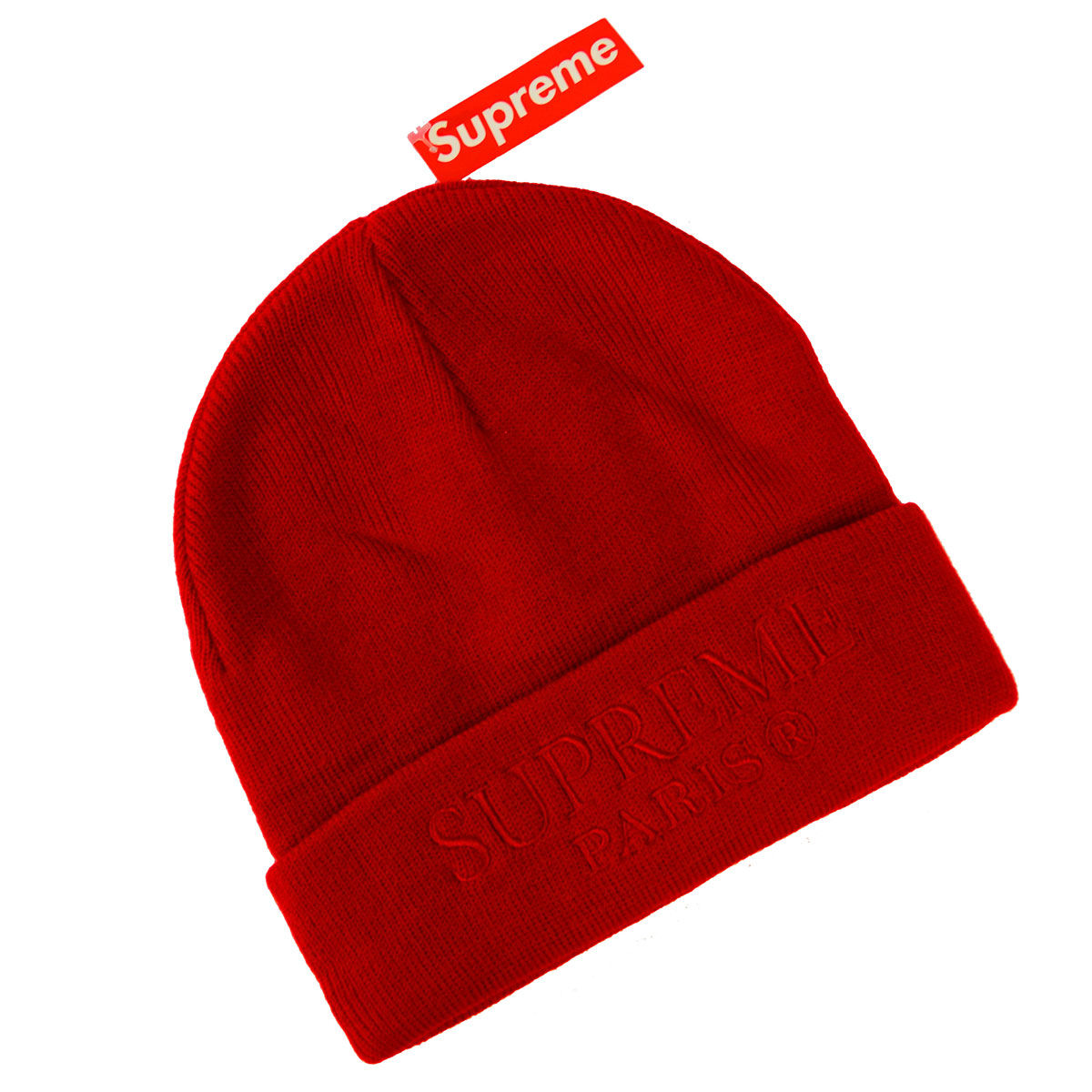 SS19BN9 Supreme シュプリーム TONAL LOGO BEANIE RED フリーサイズ 100％アクリル Made In China【送料無料】兼用 帽子【代引き手数料無料】31530746
