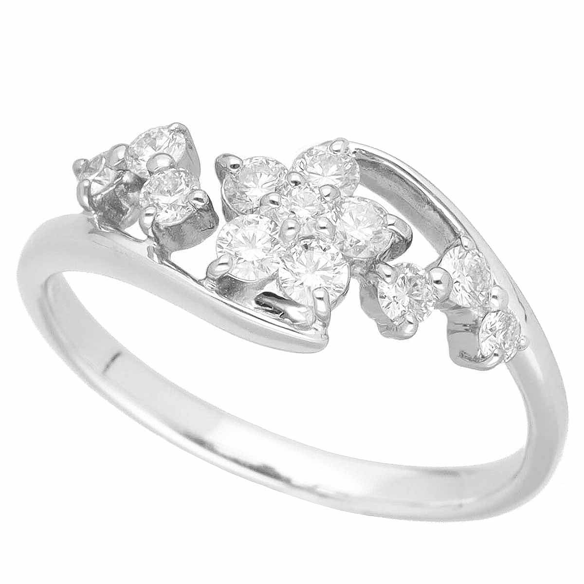 ダイヤモンド(0.44ct)リング Pt900 プラチナ 日本サイズ約11号 #51【送料無料】【代引き手数料無料】指輪【中古】23170473