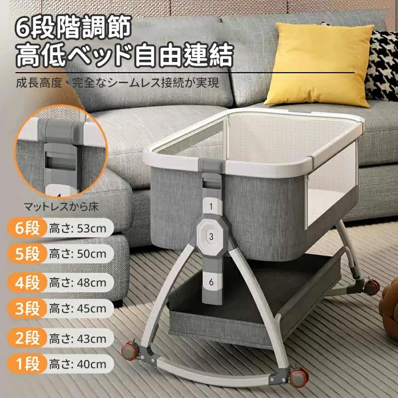 楽天市場】ZOOBLY ベビーベッド ミニ 添い寝 折りたたみ 持ち運び