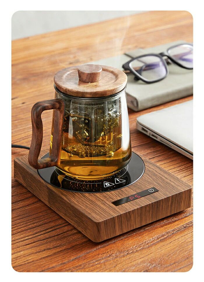 カップウォーマー カップヒーター 電気酒燗器 お茶を沸かす コーヒーカップウォーマー 卓上保温器 保温コスター 重力センサー付き 3段階