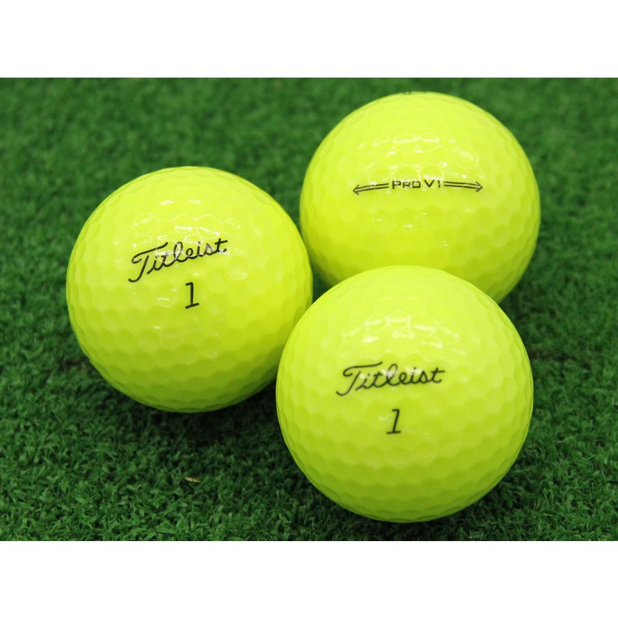 本店は ABランク タイトリスト Titleist PRO V1 イエロー 2021年モデル 30個 球手箱 ロストボール fucoa.cl