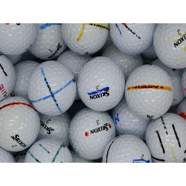 落書き スリクソン SRIXON Z-STAR ホワイト 2020年モデル 30個 球手箱 ロストボール