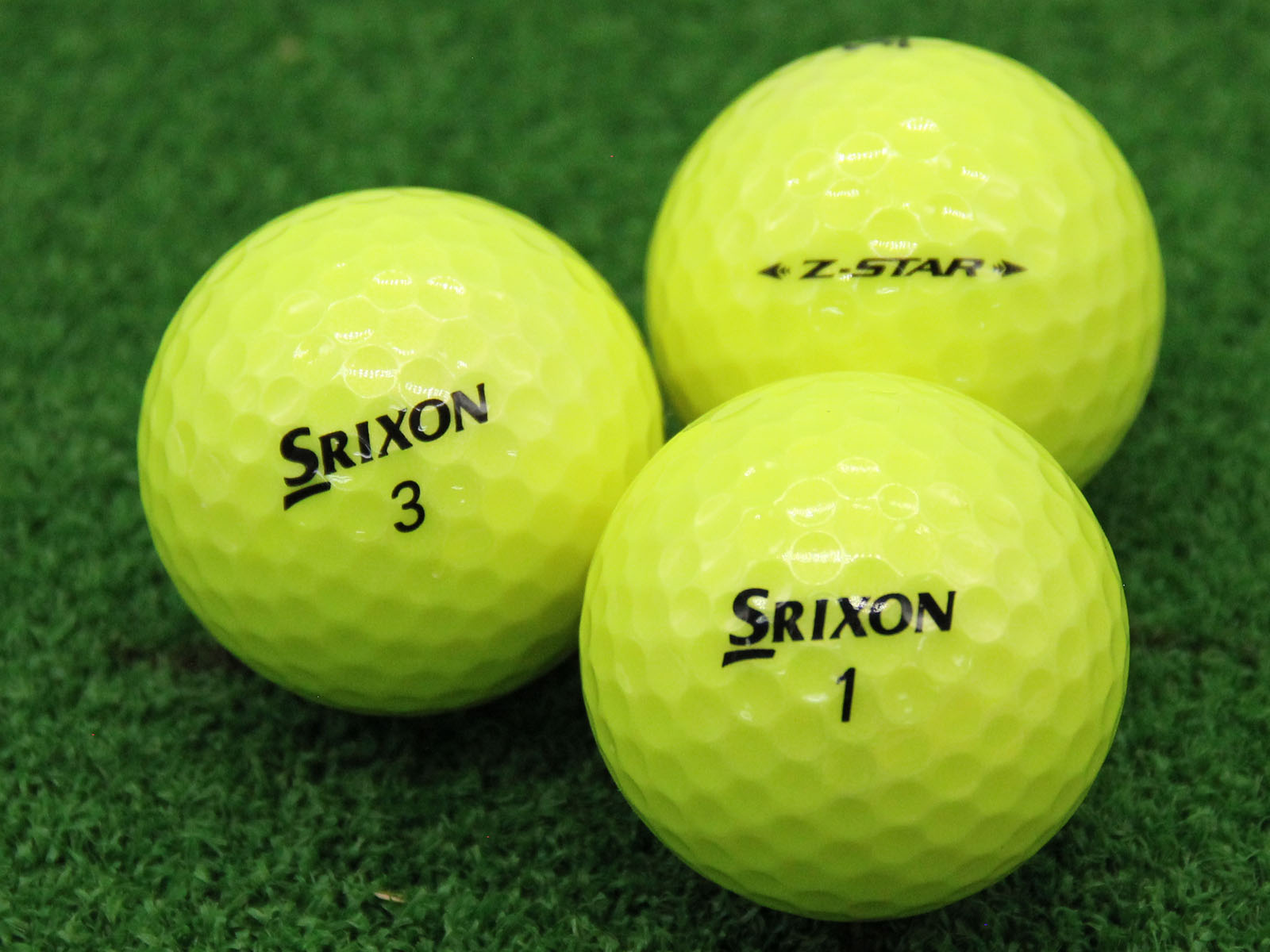 【S122】SRIXON Z-STAR DIVID　黄 ロストボール 24球 ダンロップ SRIXON Z-STAR XV 年代混合（カラー：イエロー）24球