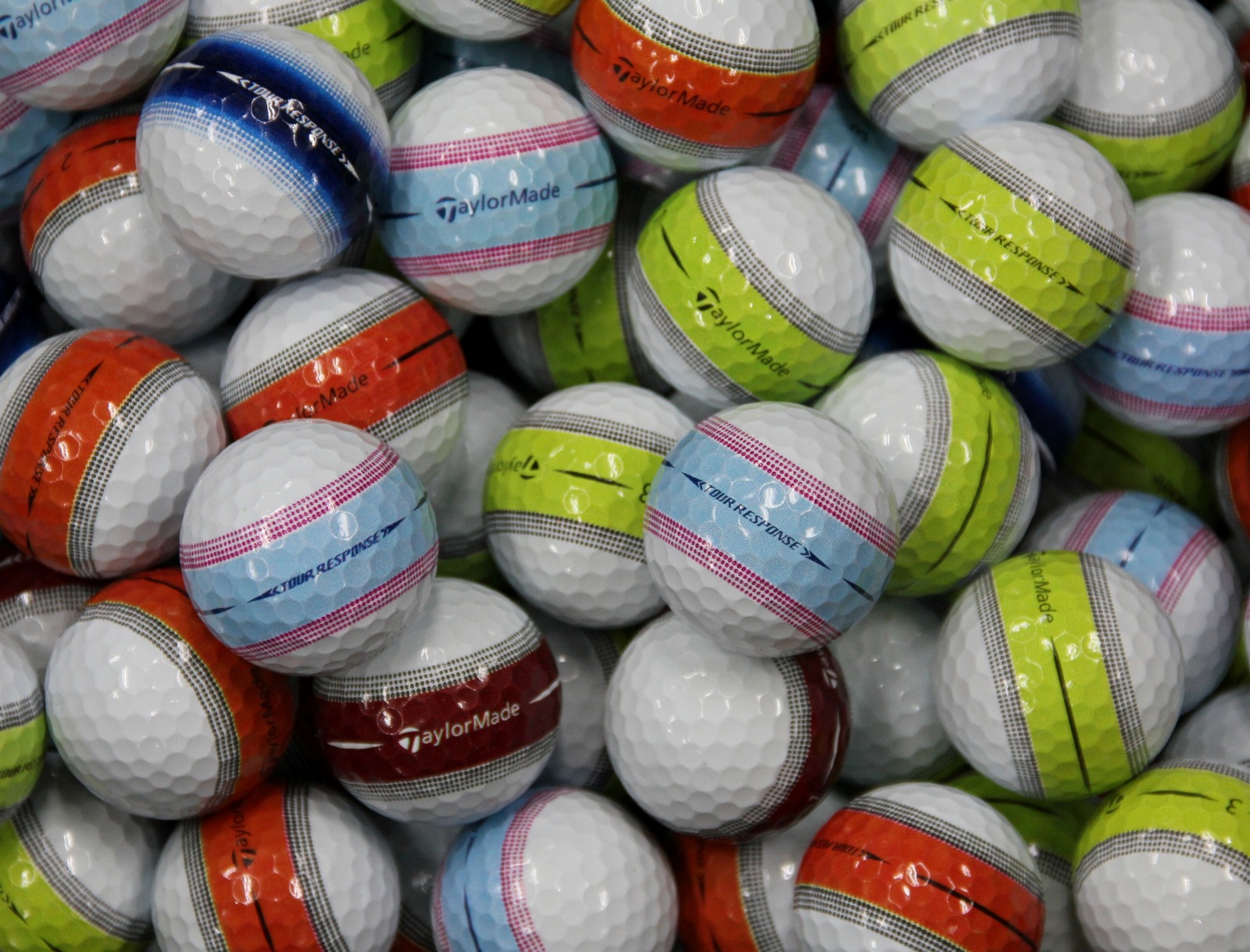AB序列付ける 仕立て屋御手伝いさん TaylorMade TOUR RESPONSE STRIPE マルチ色つや 30個 球手箱 ロストどんぶり鉢