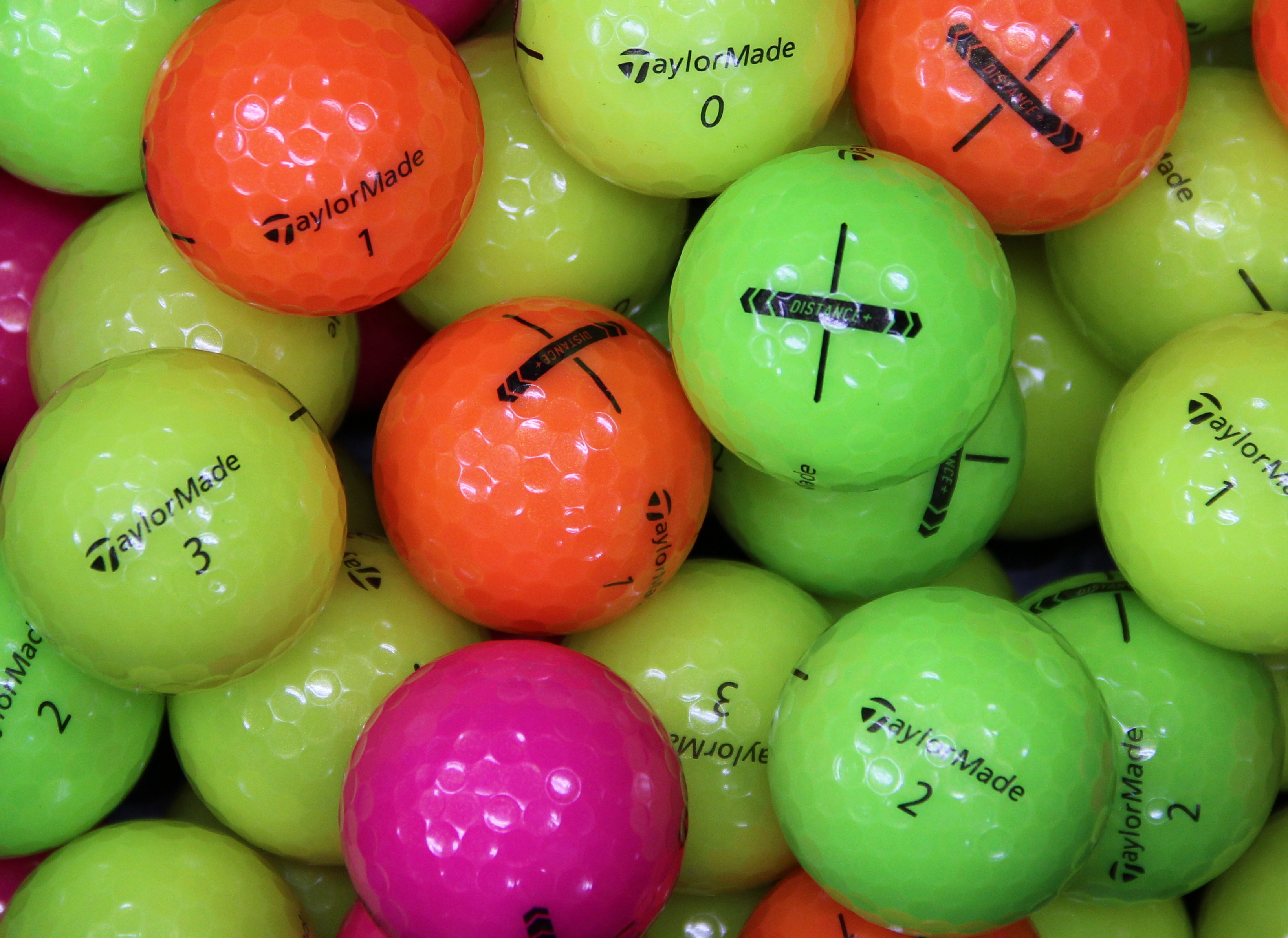Aランク テーラーメイド TaylorMade DISTANCE+ マルチカラー 2025年モデル 30個 球手箱 ロストボール