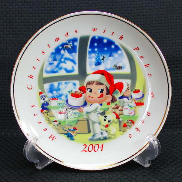 楽天市場】ペコちゃんクリスマスプレート2004年【未使用】不二家 ペコ