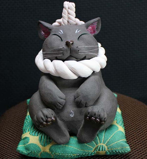 おちょこ 作 ふくよかさん 猫の焼き物たち 皿や器や招き猫
