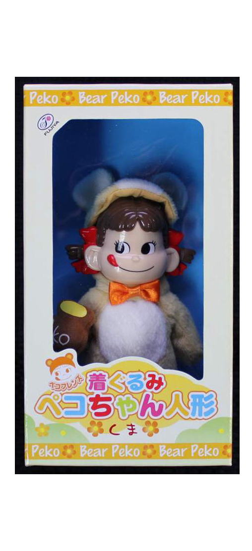 楽天市場】不二家 【ふじや】 ペコちゃん人形 ソフトビニール 青服 首