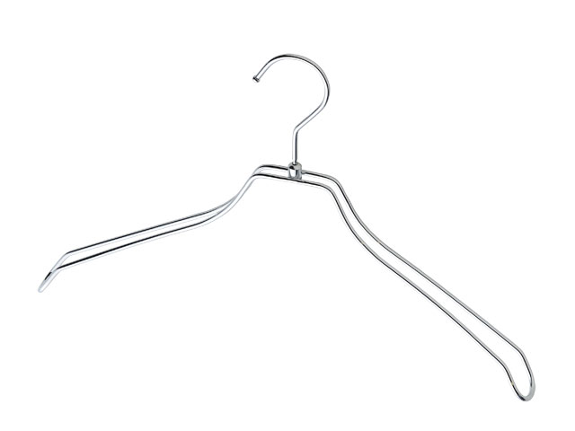 楽天市場 湾曲ダブルスチールワイヤーハンガークロームメッキ 肩幅38cm W38 Cr Tr0138 Cr ハンガー インテリアtamatoshi