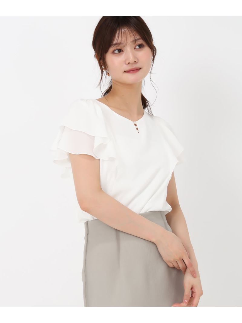 ミッシュマッシュ MISCH MASCH 2025SS 襟レースブラウス/MM528109 （WHITE） MISCH MASCH ブラウス シャツ 2025春夏新作 総レースブラウス