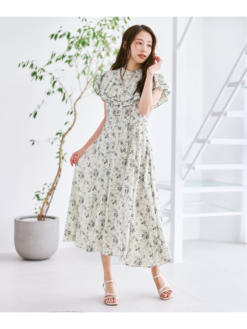 【SALE／20%OFF】肩食い違いフリルシャツワンピース MM627421 MISCH MASCH ミッシュマッシュ 衣装・お召しもの 衣装 白いこと 黒いこと 緑であること【RBA_E】【貨物輸送無料】[ Fashion]