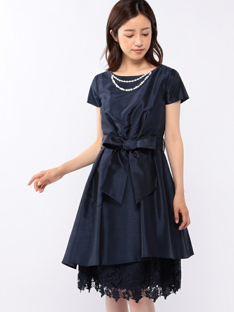 Sale 93 Off 裾レースシャンタンドレス Misch Masch ミッシュ マッシュ ビジネス フォーマル オケージョングッズ ネイビー パープル Rba E Rakuten Fashion Sfeah Com