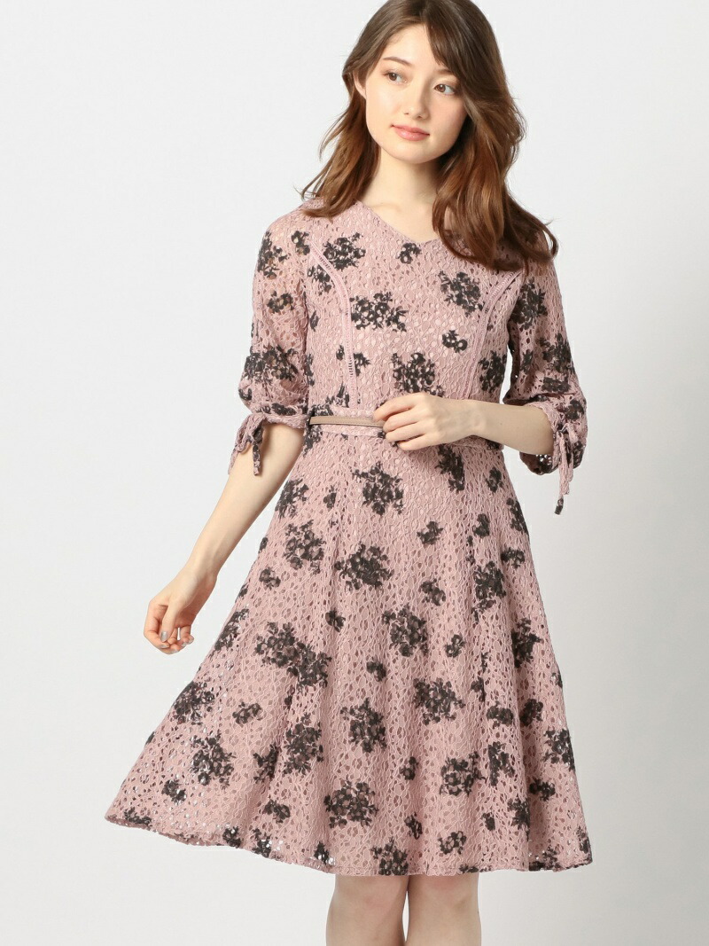 楽天市場 Rakuten Fashion Sale 70 Off フロッキー花柄レースワンピース Misch Masch ミッシュ マッシュ ワンピース ワンピースその他 ピンク ホワイト Rba E Hana Bi Online