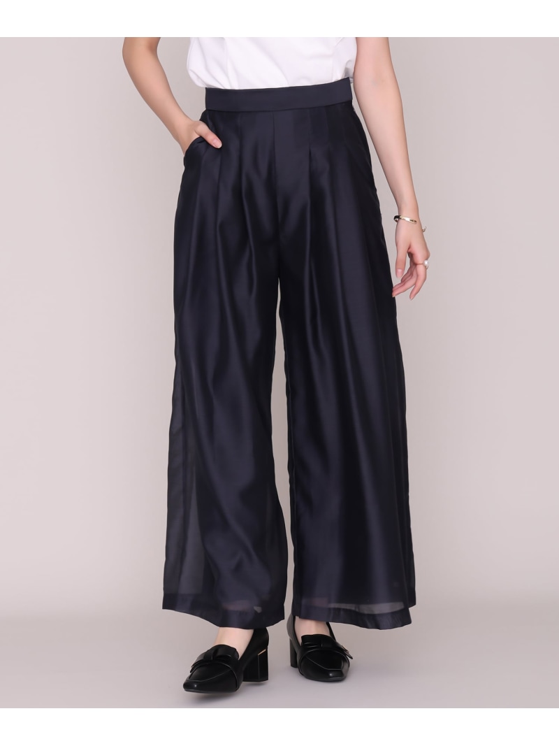 シアータックワイドパンツ MM637301 MISCH MASCH ミッシュマッシュ パンツ その他のパンツ ネイビー ホワイト【送料無料】[ Fashion]｜MISCH MASCH