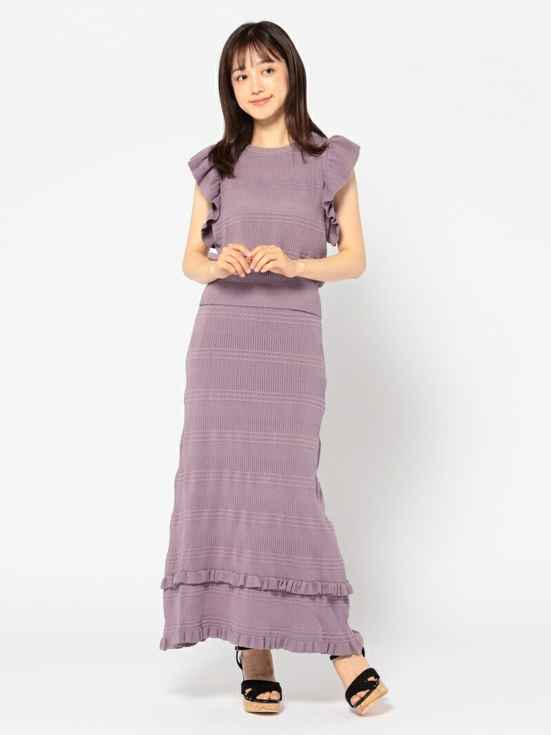 柄編みセットアップ Misch ミッシュ ビジネス マッシュ Masch フォーマル