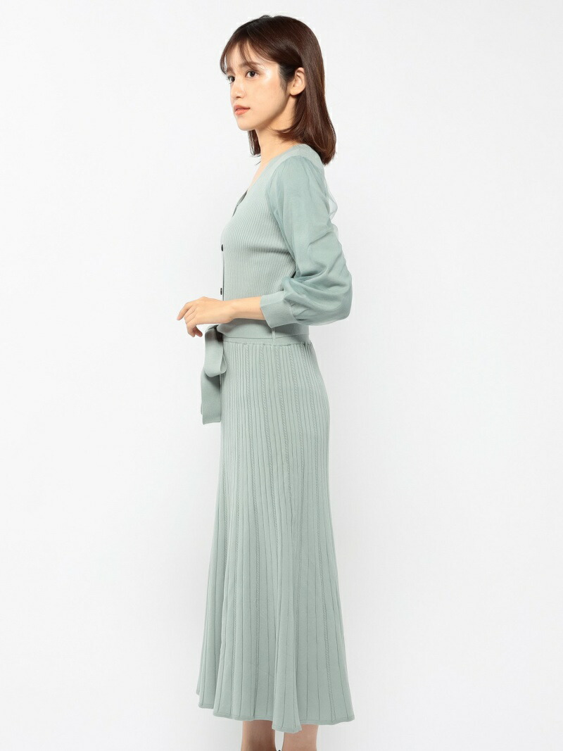 ニットワンピース Misch Masch ミッシュ マッシュ ワンピース ワンピースその他 グリーン ブラック 送料無料 Rakuten Fashion Ceconsolidada Cl