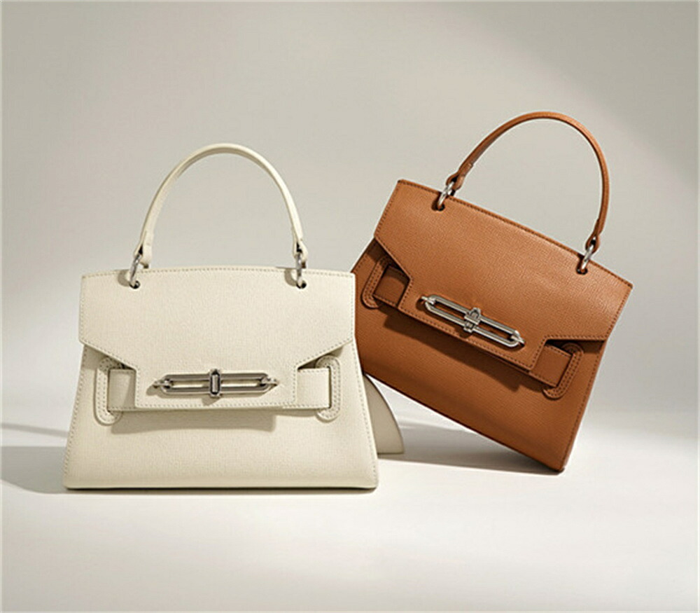 楽天市場】カイマンバッグ ケリーバッグ調 爬虫類 ワニ革ハンドバッグ