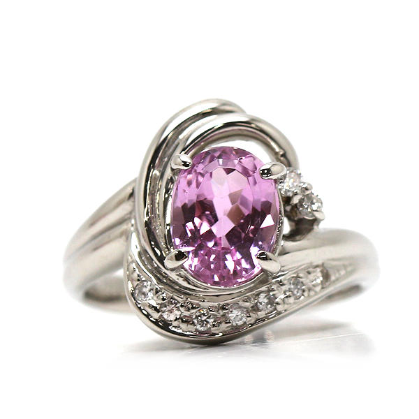 楽天市場】クンツァイト 4.93ct リング 11.5号 PT900 プラチナ