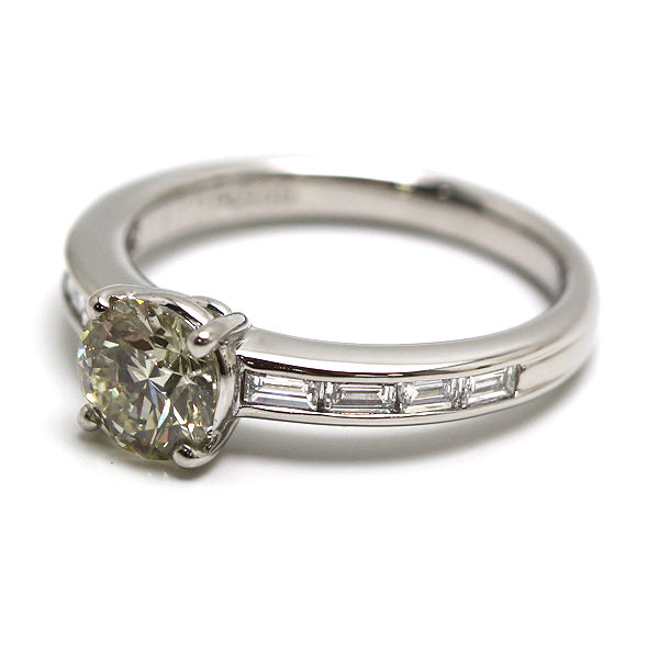 Pt900 ダイヤモンドリング 12号 1.013ct/0.30ct 約5.4g プラチナ 指輪 18978 【中古】
