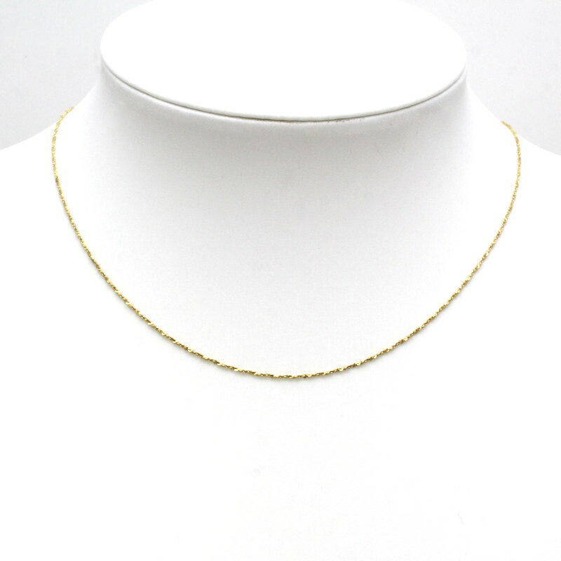 美品　unoaerre ウノアエレ　ベネチアン　チェーン　地金　18K YG UNOAERRE ウノアエレ K18 YG/WG ロープ ベネチアン チェーン