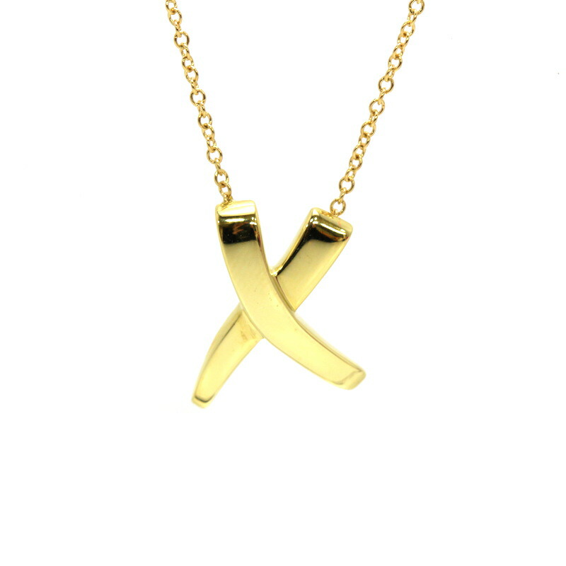 Tiffany&Co. ティファニー　グラフィティキスネックレス　X　K18YG　パロマ・ピカソ　18金　約41cm　31559　【中古】