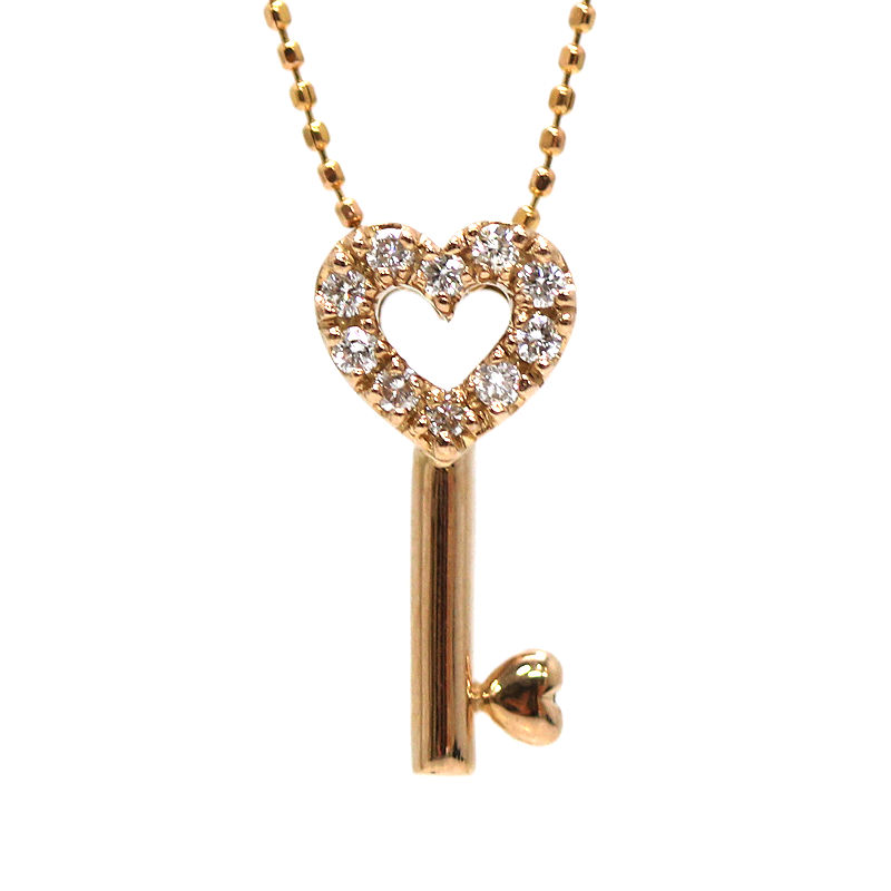 ポンテヴェキオ ハートネックレス k18WG ポンテヴェキオ K18WG ハートネックレス