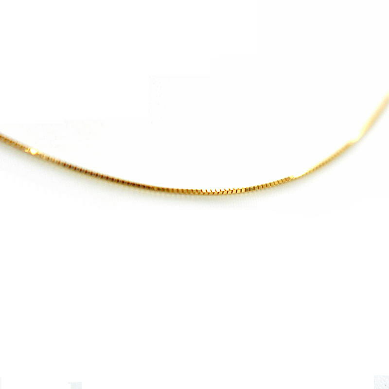 ベネチアンネックレスチェーン 18金イエローゴールド K18YG 40cm 0.9g 地金 31133 【中古】