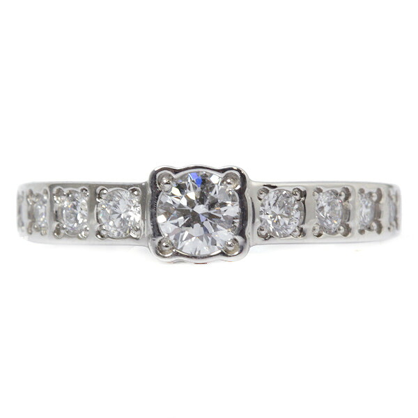 ダイヤモンド リング 0.306ct 0.30ct Pt950 13号 プラチナ 指輪 63237【中古】