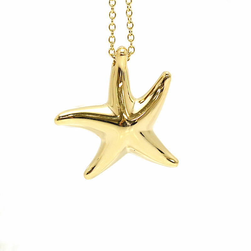 Tiffany&Co. ティファニー スターフィッシュネックレス 18金イエローゴールド K18YG ヒトデ エルサ・ペレッティ 31040【中古】|たまや質店