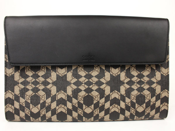 GUCCI グッチ クラッチバッグ GGプラス 406725 ベージュ×黒
