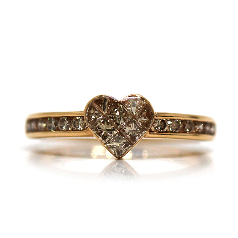 楽天市場】Ponte Vecchio ポンテヴェキオ ハート ダイヤモンドリング 7