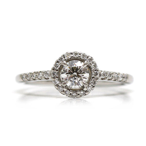 楽天市場】K18 ダイヤモンド 0.7ct/29pcs リング［Halo050］［G