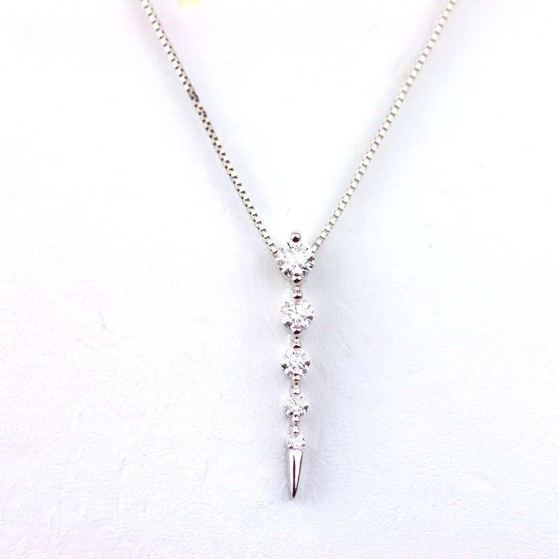 Pt850 ダイヤモンド グラデーション プラチナ ネックレス 楽天市場】ダイヤ デザインネックレスダイヤモンド ペンダントPt850 P