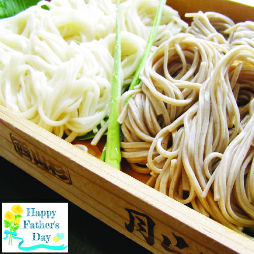 [父の日] 山形のそば合盛りセット≪乾麺+漬物+木箱付≫(10食分)