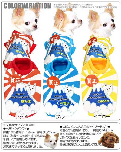 Max70 Off Summer 犬 名入れ 犬の服 賀正わんこ ドッグウェア 3d 秋冬 新年 愛犬のお名前入り 年賀状 Sale開催中 服 Sg