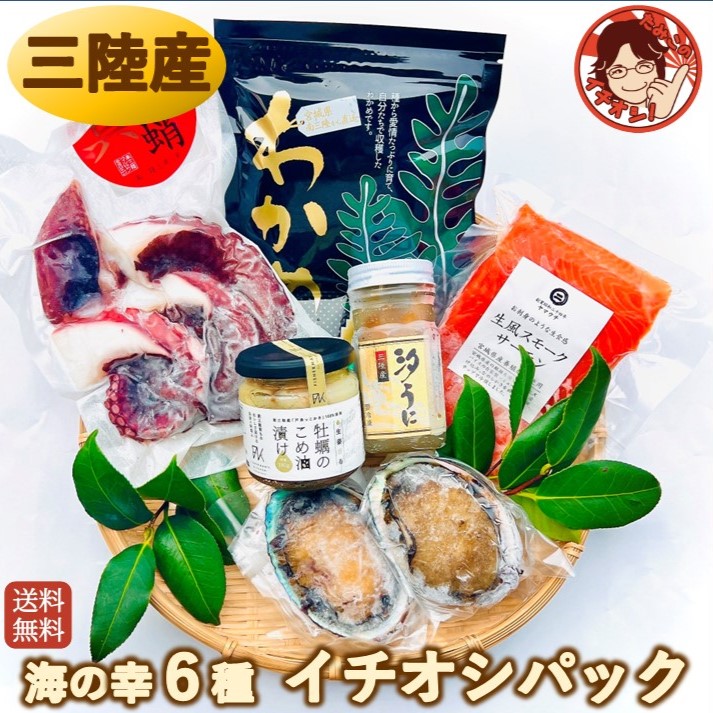 【イチオシパック】ギフト 豪華グルメ 送料無料 海鮮 高級 詰合わせ セット 海産物 詰合せ 冷凍 贈り物 食べ物 プレゼント お取り寄せグルメ 国産 三陸 あわび うに たこ サーモン 牡蠣 オイル漬け お歳暮 年末年始 クリスマス 2025 2026｜たみこの海パック 11,187円