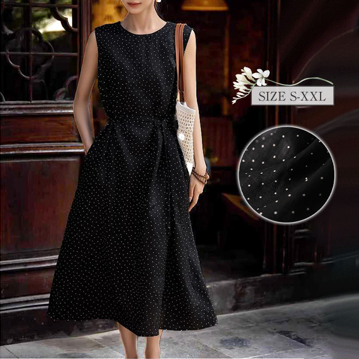 極美品 ザトウキョウ ウエストリボン ロング丈 ノースリーブ シャツワンピース 極美品 ザトウキョウ ウエストリボン ロング丈 ノースリーブ